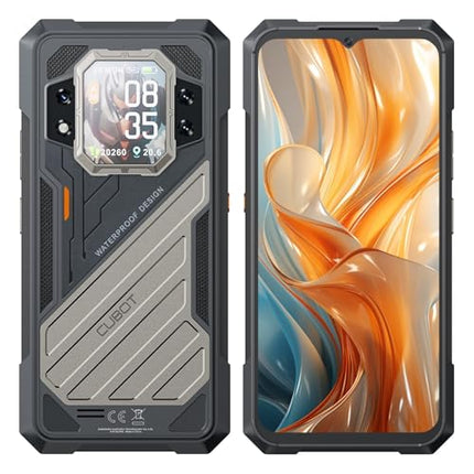 Cubot Kingkong X PRO 5G - nutitelefon 6,72-tollise FHD+ 144Hz ekraaniga, 48 GB muutmäluga (24 GB + 24 GB laiendatav), 256 GB ROM-iga, 100 MP kaameraga, 10200 mAh akuga, Android 14, Dimensity 8200, musta värvi.