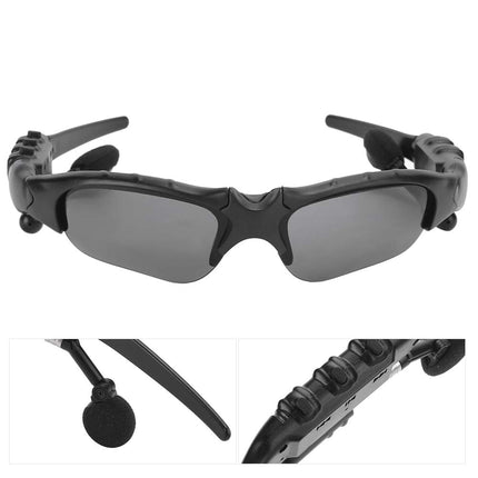 Goshyda Bluetooth Polarized Glasses, Portable Smart 5.0 Wireless Sunglasses Sports Driving Glasses with Stereo Earbuds, for Talking, Listening to Music (Yellow Lens)