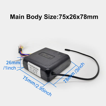 Meichoon Two-Way Motorcycle Anti-Theft Alarm System with Remote Control and Vibration Alarm, Electric Bicycle Security Device, Scooter, Moto Theft Protection