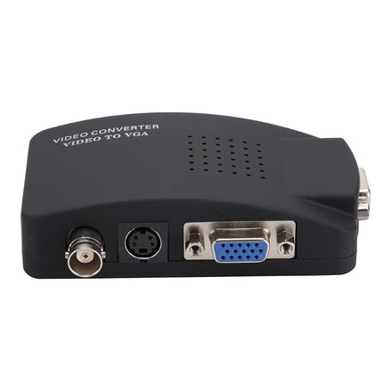 PUSOKEI BNC-HDMI ja VGA videomuundur arvutile ja arvutile, EU pistik, S-Video HD muunduri adapter, ühenda ja mängi