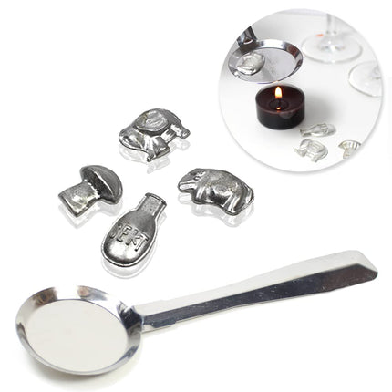 Smart-Planet Pewter Casting Set Pewter Casting Spoons and Figures - Lead Casting Alternative - New Year's Eve Party Game Hit for Kids - Pewter Casting
