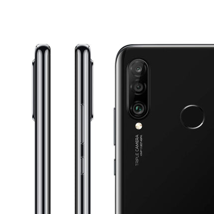 HUAWEI P30 Lite (128GB, 4GB RAM) 6,15-tolline ekraan, tehisintellektiga kolmekordne kaamera, 32MP selfie-kaamera, kahe SIM-kaardiga globaalne 4G LTE GSM tehase lukustamata MAR-LX3A (kesköömust)