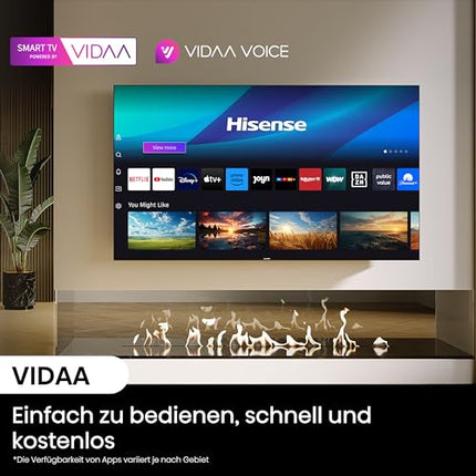Hisense 50U6NQ 126 cm (50-tolline) 4K Mini LED ULED HDR nutiteler, 60Hz, HDMI 2.0, Game Mode Plus, Dolby Vision ja Atmos, Bluetooth, sisseehitatud Alexa, antratsiithall, [2024]