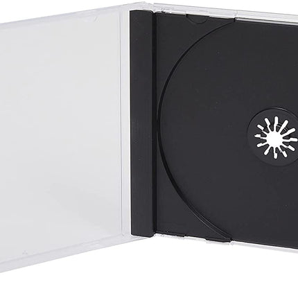 Vision Media 100 x üksik-CD ümbris musta sisestusega - 10,4 mm selg