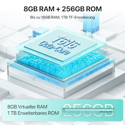 UMIDIGI A15 NFC mobiiltelefonid, 16 GB + 256 GB (kuni 2 TB) mobiiltelefon, 64 MP + 16 MP, 6,7-tolline HD+ ekraan, 5000 mAh + 20 W kiirlaadimine, Android nutitelefon 4G kahe SIM-kaardiga lukustamata mobiiltelefonid - hall (hall)
