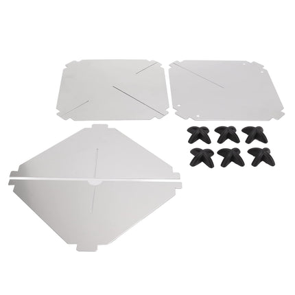 QANYEGN 10 radarireflektorkomplekt, mereradarireflektor, alumiiniumist radarireflektorid, merealumiiniumradarireflektor, purjepaadi radarireflektor (12 x 12 tolli)