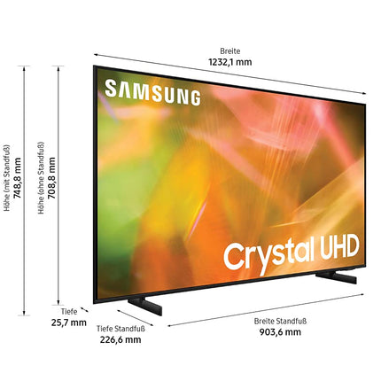 Samsung Crystal UHD 4K teler 55-tolline (GU55AU8079UXZG), HDR, AirSlim, dünaamiline Crystal Color [2021]