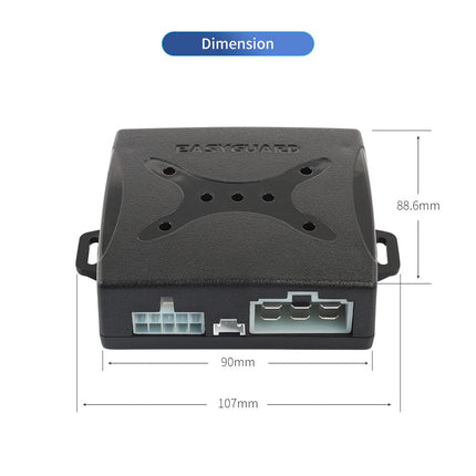 EASYGUARD EC003N-V-1 PKE passiivne võtmeta sisenemine autoalarm turvanupp käivituspuldiga kaugjuhtimispult starter DC 12V