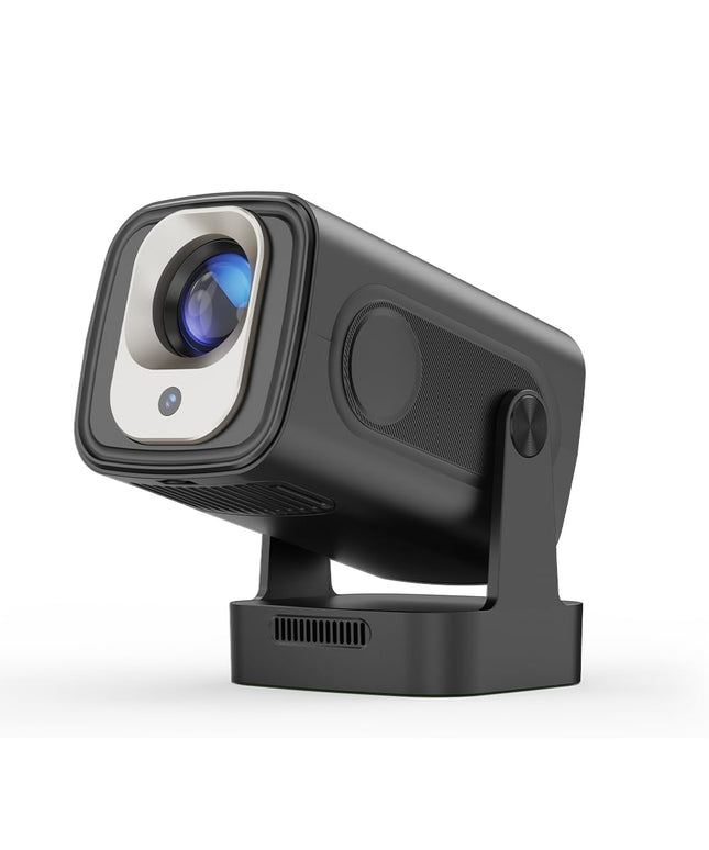 【Autofookus ja 1080P】 Mini nutikas projektor 4K toega, kaasaskantav projektor WiFi ja Bluetoothiga, 5W kõlar, Android-projektor, hääljuhtimine, õues kasutatav filmiprojektor