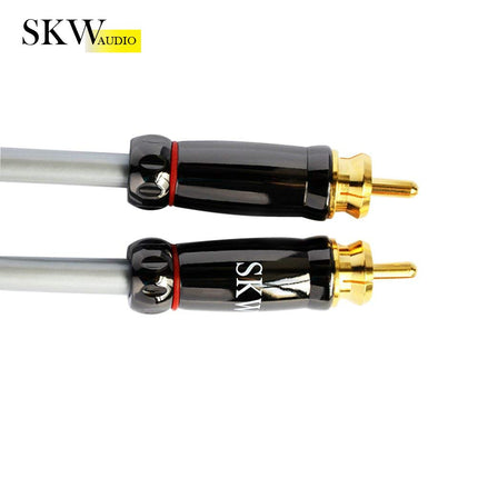 SKW subwooferkaabel, RCA-kaabel isas-isas digitaalne koaksiaalhelikaabel - PVC - S/PDIF RCA kodukino/HDTV/subwooferite/Hi-Fi süsteemide/kodukino jaoks (2M/hall)