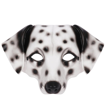 keland Dog Mask Dalmatian Mask Puppy Mask Halloween Animal Mask Scary Mask Costume Mask for Adults (Style-D)