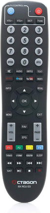Octagon Original RCU 03 kaugjuhtimispult kõikidele mudelitele: SF8008, SX87, SX88, SX89, SX888, SX889, SX988, SFX6008, SFX6018 - ühildub ASAT HDR No.1 &amp; S2-IP / WL ja IP 4K / WL-ga
