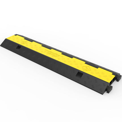 Happybuy Rubber Cable Protector Ramp Speed ​​Bumps 2-Channel 3Pack