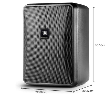 JBL Professional Control 25-1L kompaktne 8-oomine sise-/välistingimustes kasutatav tausta-/esiplaanikõlar, must, müüakse paarides