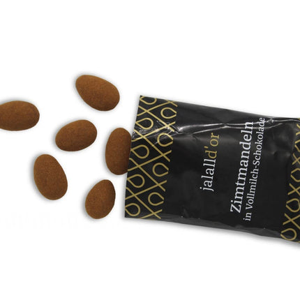 Jalall D'or kaneelimandlid – piimašokolaadis kaetud šokolaadimandlid – vürtsikad kaneeliga mandlid – 10 x 40 g