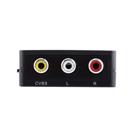 Mavis Laven Mini Composite Mini HDMI2AV digitaalne HDMI RCA - AV videomuunduri adapter 720p / 1080p (must)