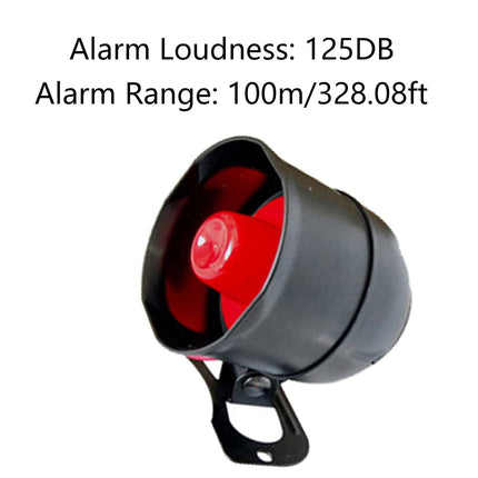 Car Alarm System, KACEPAR 12V Security Protection Anti-Theft Immobilizer Kit, Keyless Entry with 2 Remote Controls and 1 Horn Siren, CW-8110