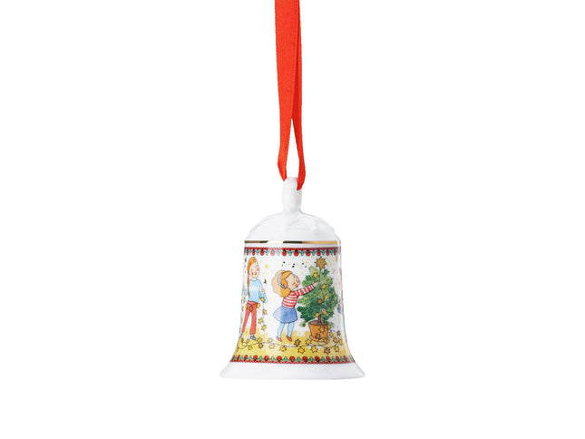 Hutschenreuther Collector's Series 2024 Christmas Lights Porcelain Bell