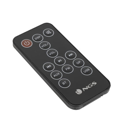 NGS Sky Charm - 50W Bluetooth-kõlar kaugjuhtimispuldi, optilise sisendi, USB, FM-raadio ja AUX-sisendiga (SKYCHARM 2.1)