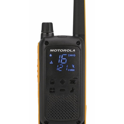Motorola Talkabout T82 Extreme PMR raadiosaatja - kaksikpakk, 20*5*3, must, oranž