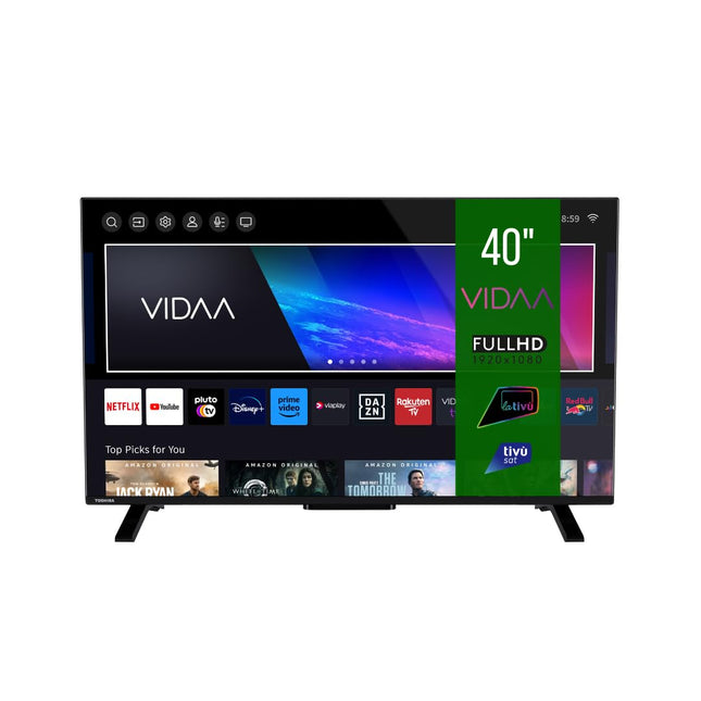 Toshiba 40-tolline televiisor/VIDAA nutiteler (Full HD, HDR, kolmekordne tuuner, Bluetooth, Dolby Audio) 40LV2E63DA