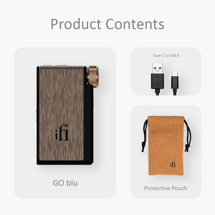 iFi GO blu - Portable Bluetooth 5.0 headphone amplifier with 4.4 mm and 3.5 mm headphone output