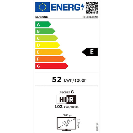 Samsungi QLED-teler 50Q60D, 125 cm, nutikas, 4K Ultra HD (mudel 2024)