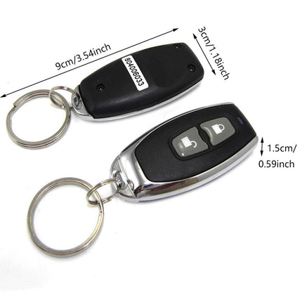 Car Alarm System, KACEPAR 12V Security Protection Anti-Theft Immobilizer Kit, Keyless Entry with 2 Remote Controls and 1 Horn Siren, CW-8110