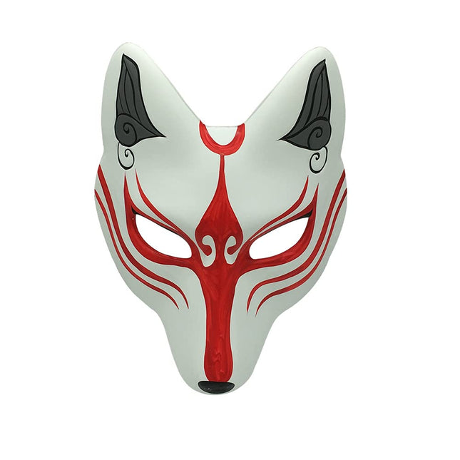 YangYong Kitsune rebase mask Halloweeni maskipeoks, Kabuki PU maskid kostüümideks