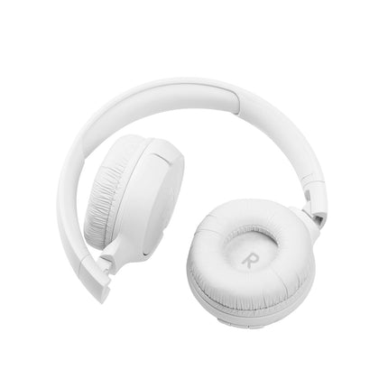 JBL Tune 510 BT – Bluetooth-kõrvaklapid – valged – kokkupandavad kõrvaklapid käed-vabad funktsiooniga – ühildub häälassistentidega – pikk aku tööiga kuni 40 tundi