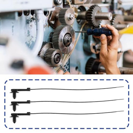 YINETTECH 157-00150 nihkega kuusepuu kaablisidemed, 25 mm pikkused, nihkega osa 157-00150 kaablite kinnitamiseks ja haldamiseks elektri- ja mehaanilistes süsteemides, 15 tükki