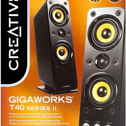 Creative GigaWorks T40 Series II - 2.0 kõlarisüsteem (Hi-Fi, Stereo/AUX-IN, Line-IN/16W RMS) must