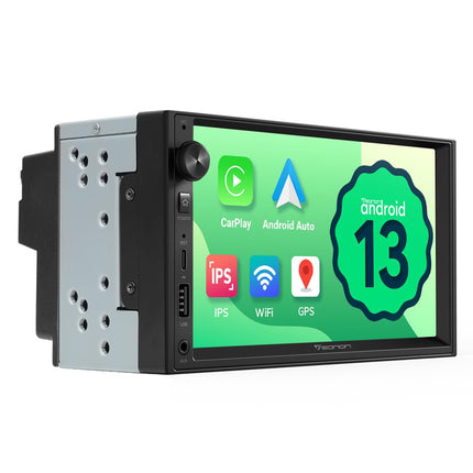 Eonon 7-tolline Android 13 autoraadio juhtmevaba CarPlay Android Auto 2+32GB universaalne raadio IPS-ekraaniga GPS-navigatsiooniga BT 5.0 WiFi Online-video toetab DAB+ (UA13)