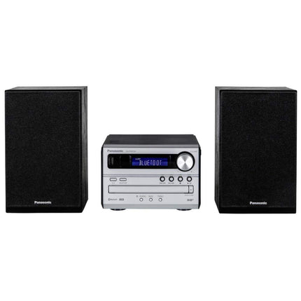 Panasonic SC-PM254EG-S mikrokõlar HiFi-süsteemiga (Bluetooth, DAB+, CD, FM, 20 W RMS) hõbedane