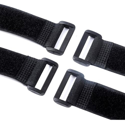 Reusable Cable Ties with Hook and Loop Fastener, Reusable, Durable, Functional Straps to Protect Your Home, Office, Workplace from Cable Tangle, Yoga Mat Strap, 12 Pack