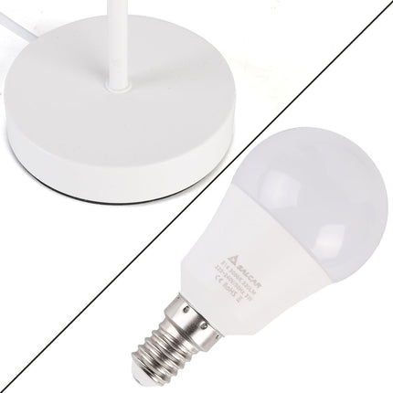 SALCAR LED jõulutäht valgustatud aknaga 55cm, paberist jõulutäht E14 lambiga, 3D helendav täht seisva advenditähega rauast alusega, valge