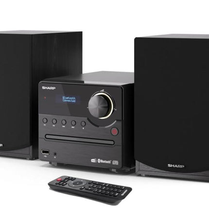 SHARP XLB517DBK mikrohelisüsteem 45W (digitaalraadio DAB, DAB+ ja FM-raadioga, Bluetooth, USB, CD, MP3), must
