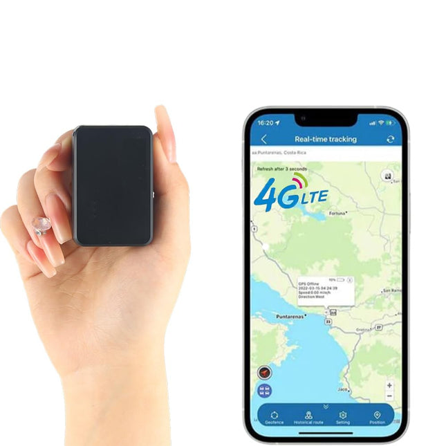 TKMARS 4G GPS-jälgija Mini GPS-jälgija SIM-kaardiga TELLIMUS Sobib autodele, lastele, jalgratastele, pagasile, rahakottidele