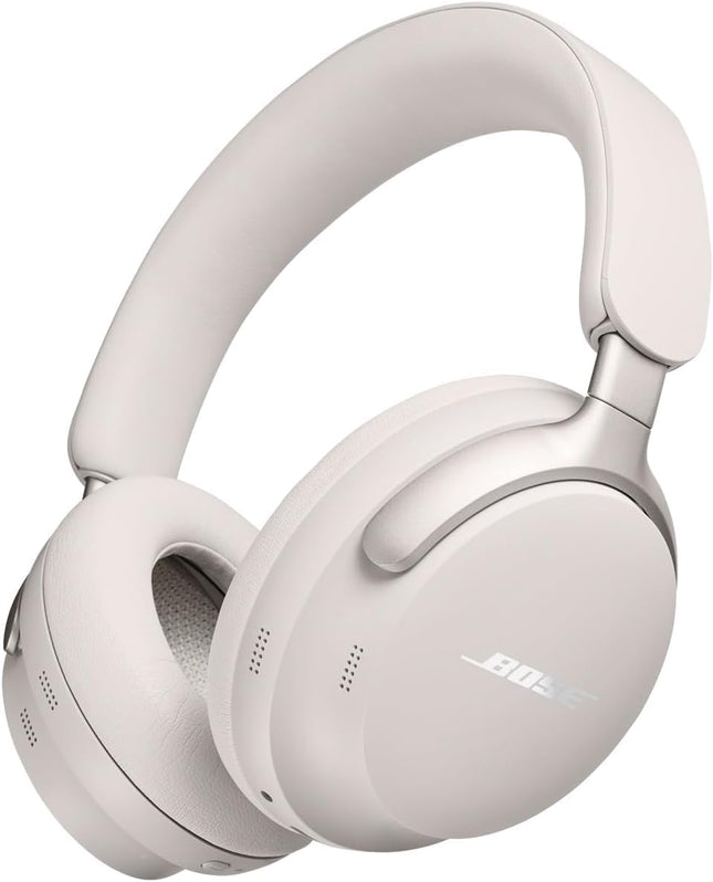 Bose QuietComfort Ultra kõrvaklapid, mürasummutusega ruumilise heli jaoks kõrvaklapid, ruumilise heli kõrvaklapid, kuni 24 tundi aku tööiga, tipptasemel ruumilise heli kõrvaklapid, suitsuvalge