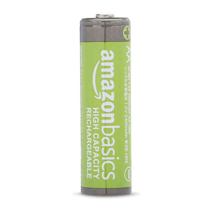 Amazon Basics AA NiMH suure mahutavusega laetavad akud, 2400 mAh, laeb kuni 400 korda, eelnevalt laetud, 12 tk