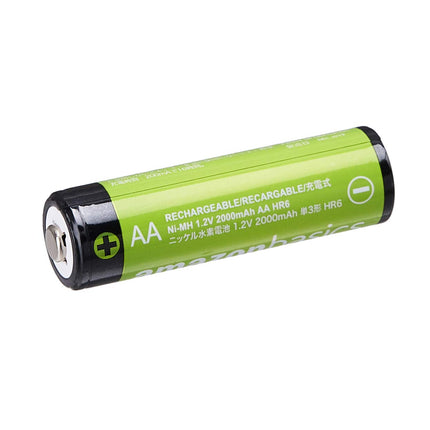 Amazon Basics Pre-Charged Ni-MH AA Rechargeable Batteries - 2000 mAh Rechargeable Batteries, 16 Count (Battery foil may vary from product photo) + Battery Charger for Ni-MH AA / AAA Batteries and USB Devices