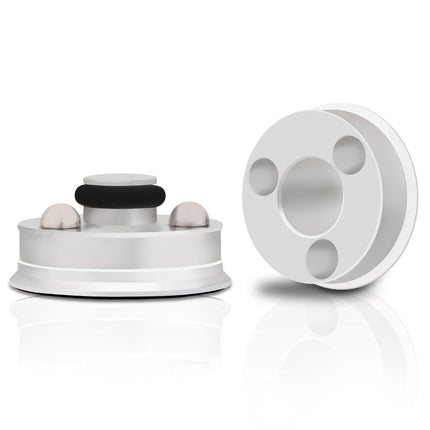YuanYong 4 tk 39x24mm kõlari isolatsioonijalad HiFi kõlari naelad padjad isolatsioonijalad subwooferi naelad helivõimendi jalad tipptasemel kõlaritele CD/DVD-mängija läbimõõt (hõbedane)