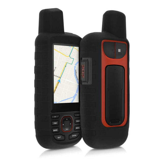 kwmobile ümbris, mis ühildub Garmin GPSMAP 66i / GPSMAP 67i-ga - must kaitseümbris GPS-käsiseadmele
