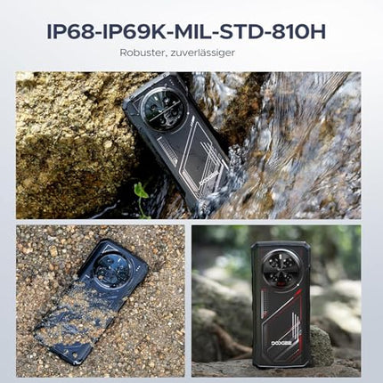 DOOGEE V40 5G õuenutitelefon lukustamata Android 14, Dimensity 7300, 32 GB + 512 GB õuenutitelefon, 8680 mAh/33 W, 6,78 tolli HD+ 120 Hz, 108 MP + 20 MP öönägemine, IP68/IP69K/NFC/Face ID