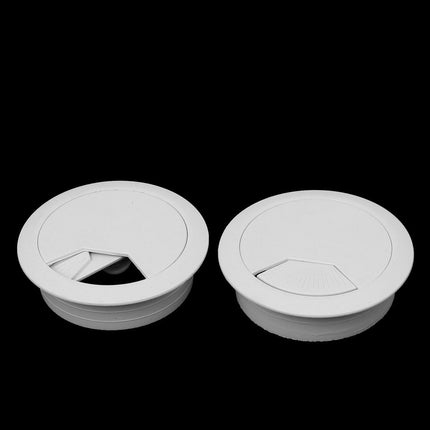 Hankimiskaart 4 tk kodukontori arvutilaua plastkaabliava kate valge 53 mm läbimõõt