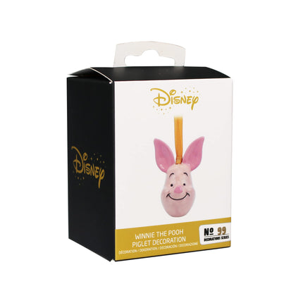 Disney Winnie the Pooh Hanging Tree Decoration – Piglet – 7.4 cm x 4.8 cm x 5.7 cm – Ornament – ​​Disney Christmas Tree Decoration – Disney Gifts for Adults