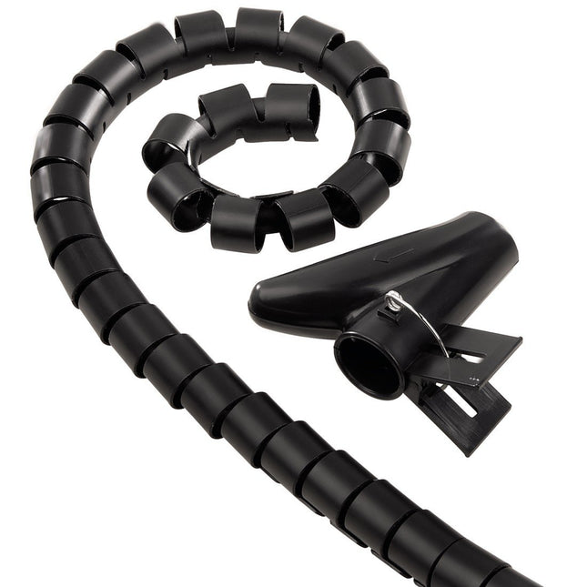 Hama Easy Cover kaablikimpude toru, 2,5 m, 20 mm, must