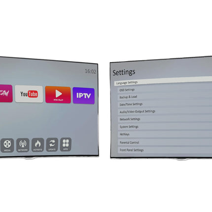 Qviart OG2 Receiver Linux TV Over IP Stalker Full HD 1080p Define OS E2 Multiroom, Xtream, YouTube, customizable