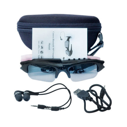Hereta Bluetooth Sunglasses, 5 m, with Micro SD Card, Expandable up to 32 GB with MP3 + Bluetooth + Camera + Video Functions