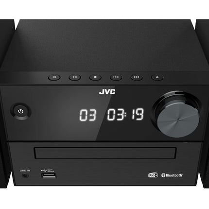 JVC UX-C25DAB - Micro HiFi system with CD, USB, Bluetooth, DAB+, FM RDS, Line-In and IR remote control, Black